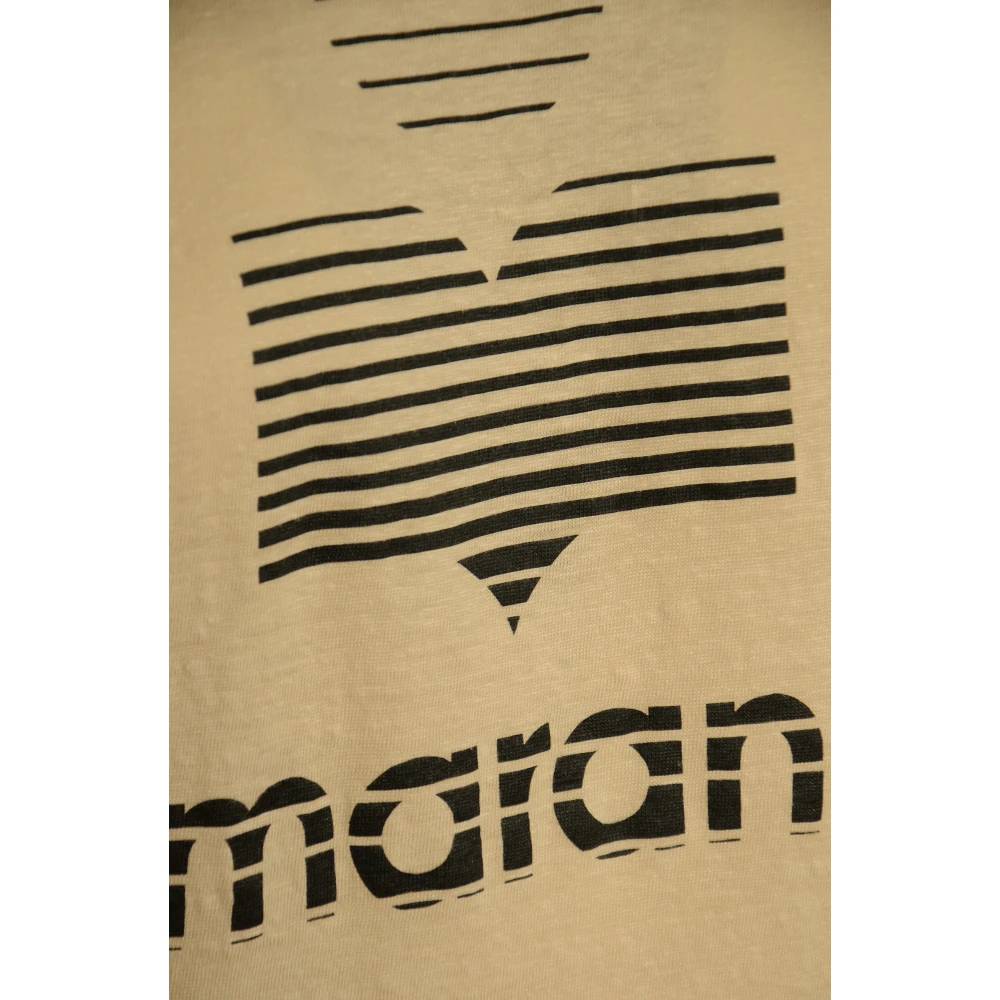 Isabel Marant Étoile Beige T-shirts en Polos Kyanza-Gc Beige Dames
