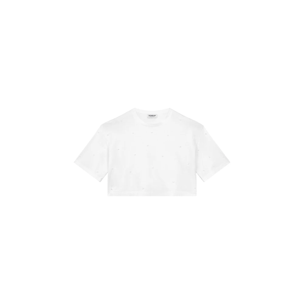 Dondup Stijlvolle Dames T-Shirt Trendy Mode Item White Dames