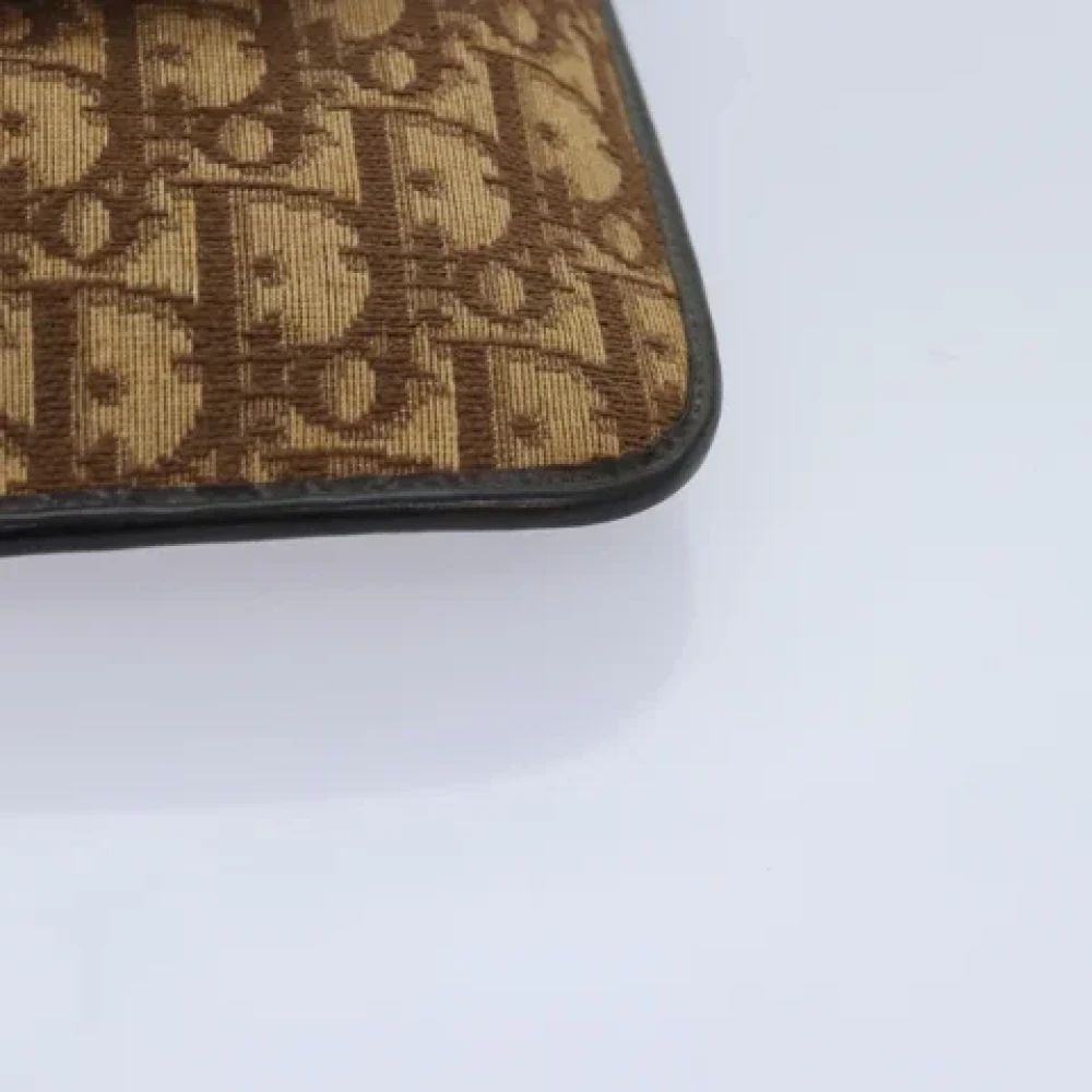 Dior Vintage Pre-owned Canvas clutches Brown Dames