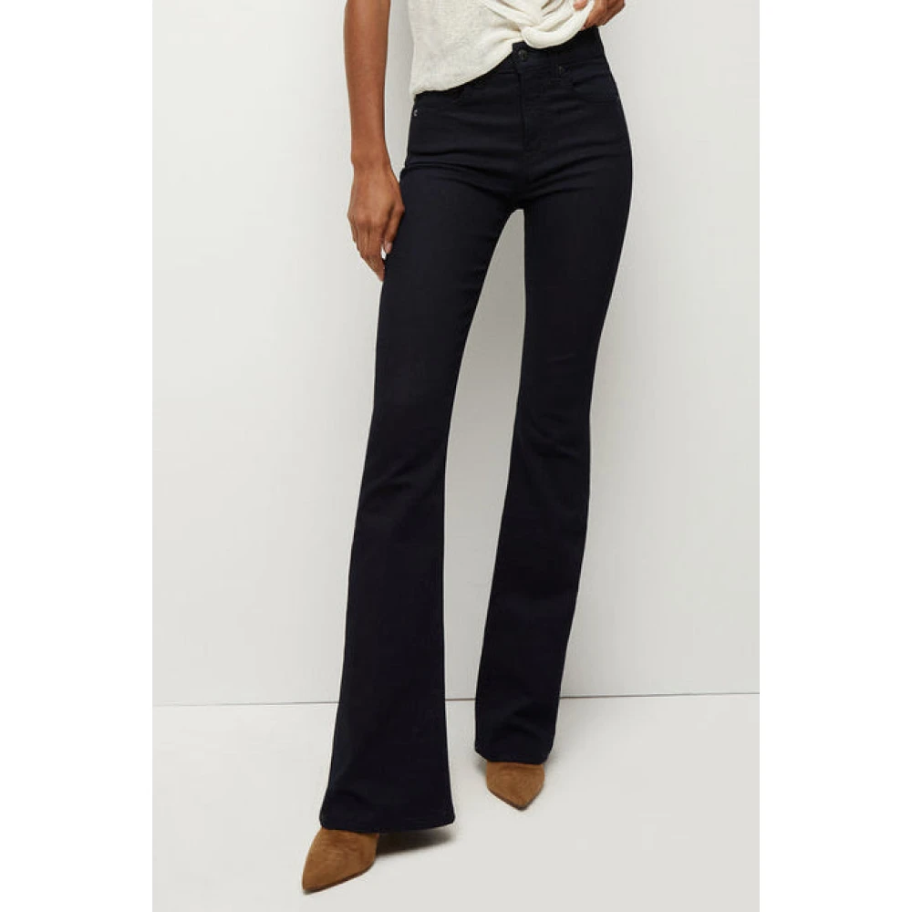 Veronica Beard Donkere Wassing High-Rise Skinny-Flare Jeans Blue Dames