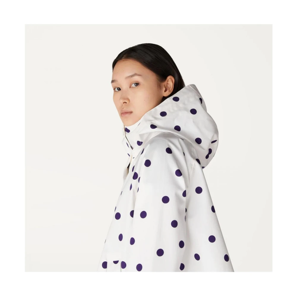 K-way Polyester Puffer en Parka Jassen White Dames