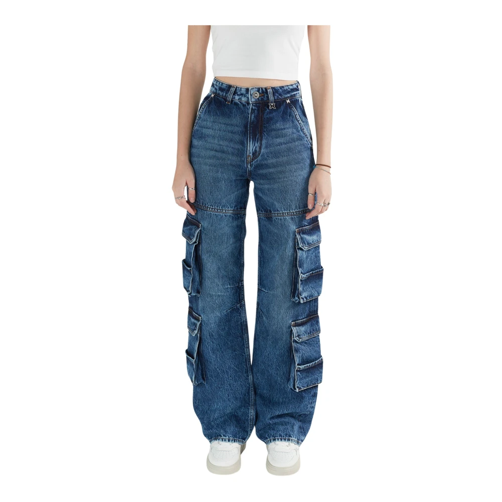 John Richmond Jeans cargo Blue Dames