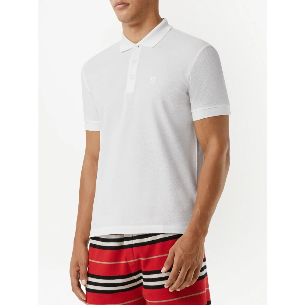 Burberry Witte T-shirts en Polos White Heren