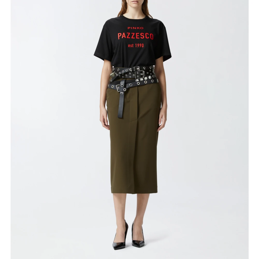pinko Gek T-shirt Model 1 Black Dames