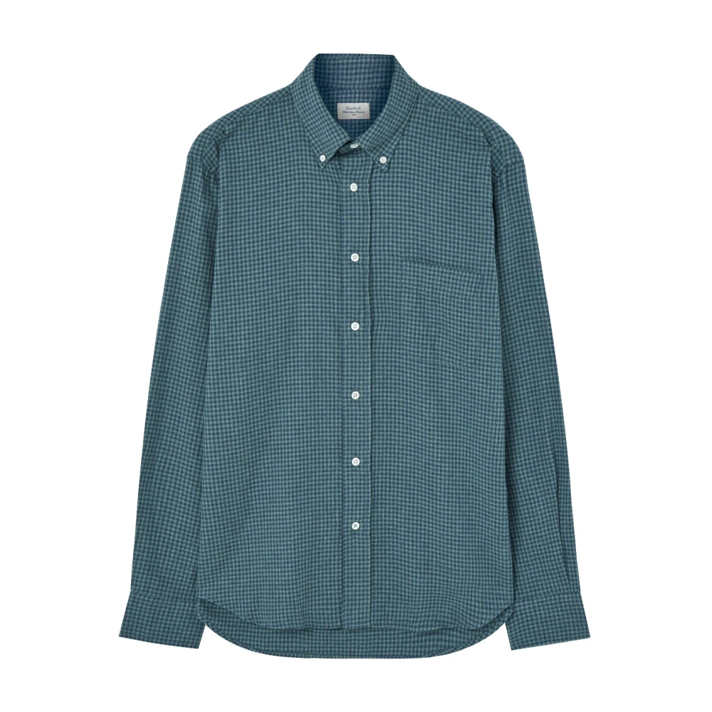 Hartford Groen Casual Overhemd met Voorzak Green Heren