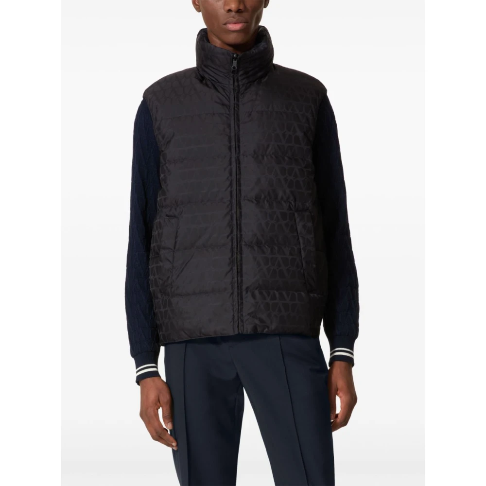 Valentino Garavani Blauwe Gebreide Kleding Aw24 Herenmode Black Heren