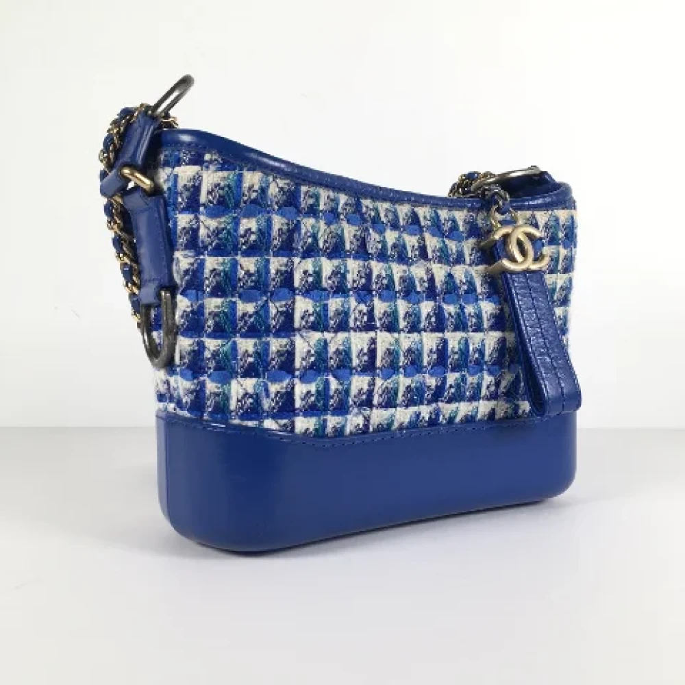 Chanel Vintage Pre-owned Leather chanel-bags Blue Dames