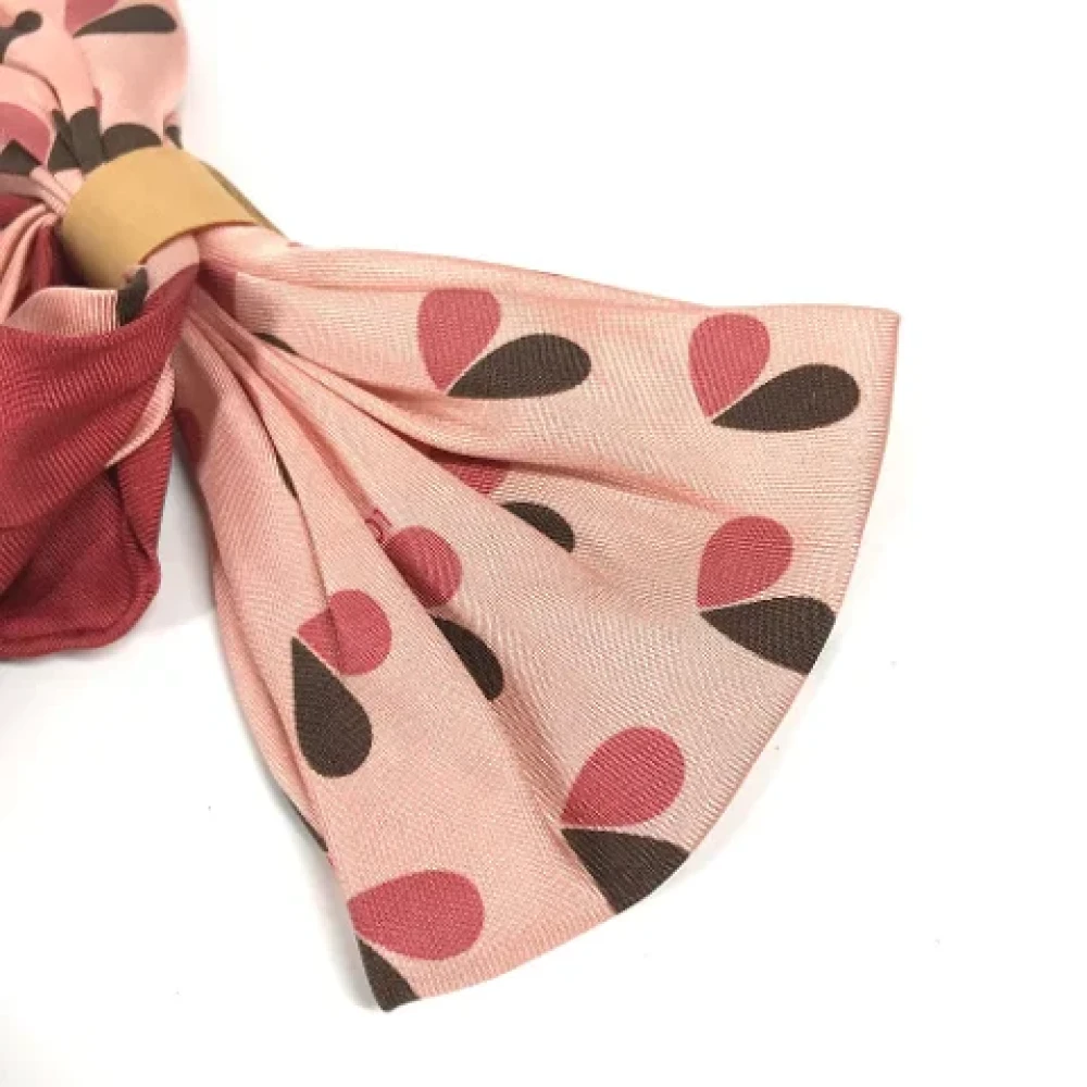 Louis Vuitton Vintage Pre-owned Silk scarves Pink Dames