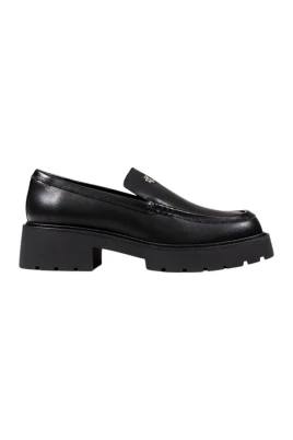 Lace Up Wool Slip-On Skor