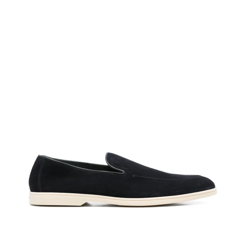 Doucal's Men's Blue Loafer Shoes For