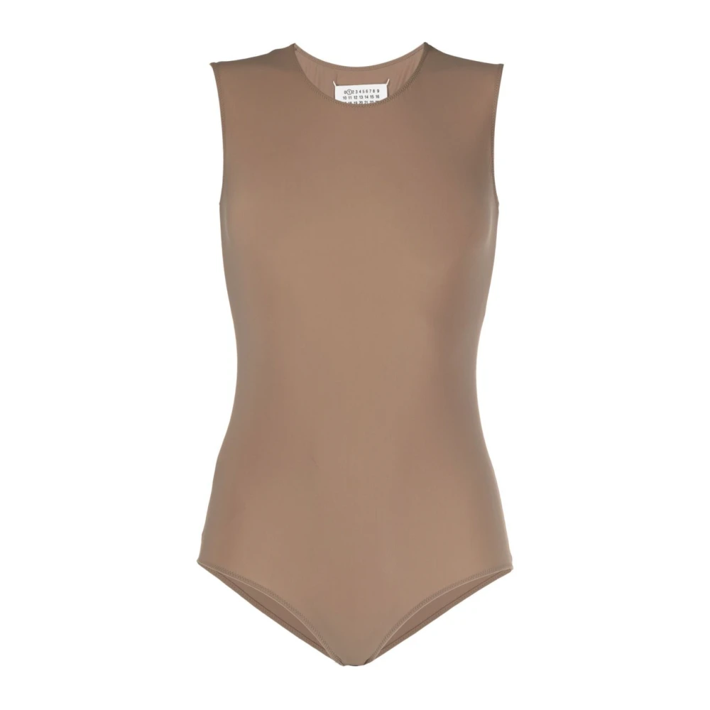 Maison Margiela , Full-Body, Female, Brown, Xs, Tech Body Skin Sleeveless Top - Image 5
