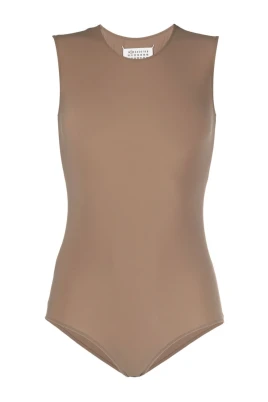 Beige Tank Bodysuit