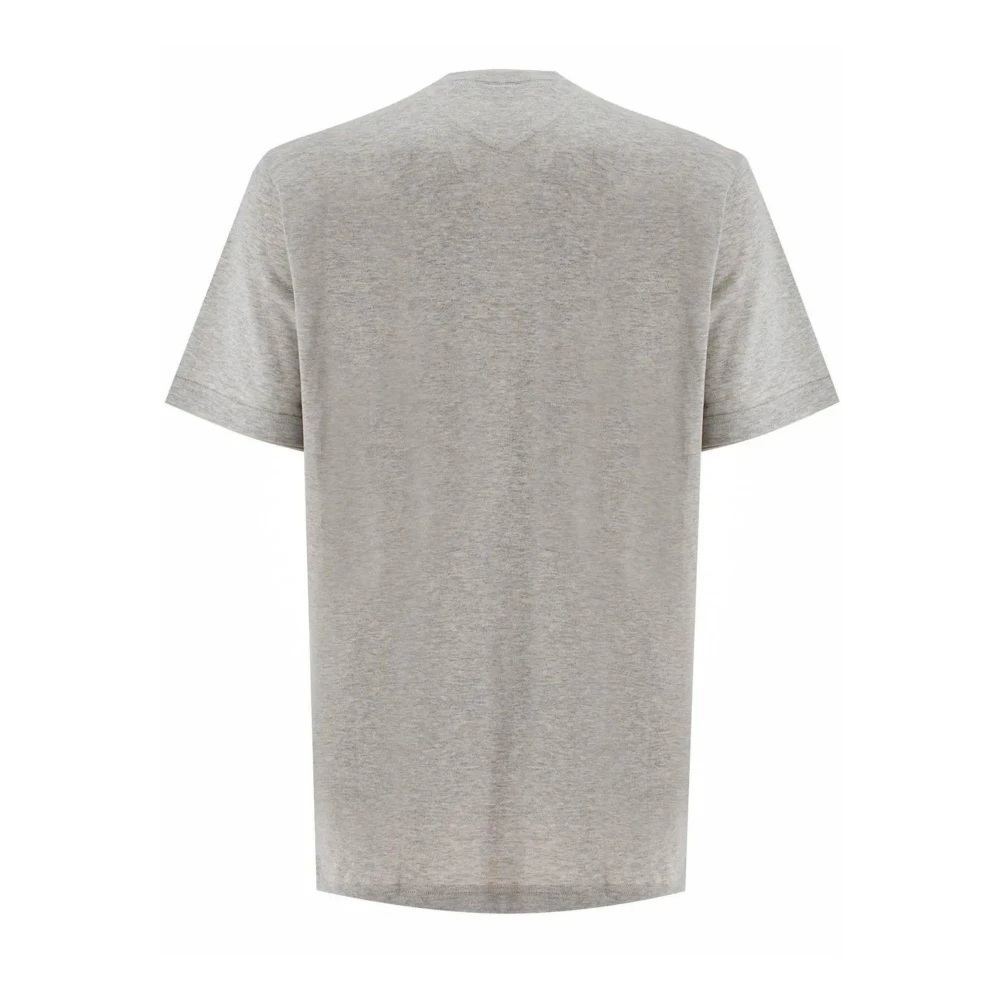 Eleventy Gelaagd Grijs Katoenen T-shirt met Ronde Hals Gray Heren