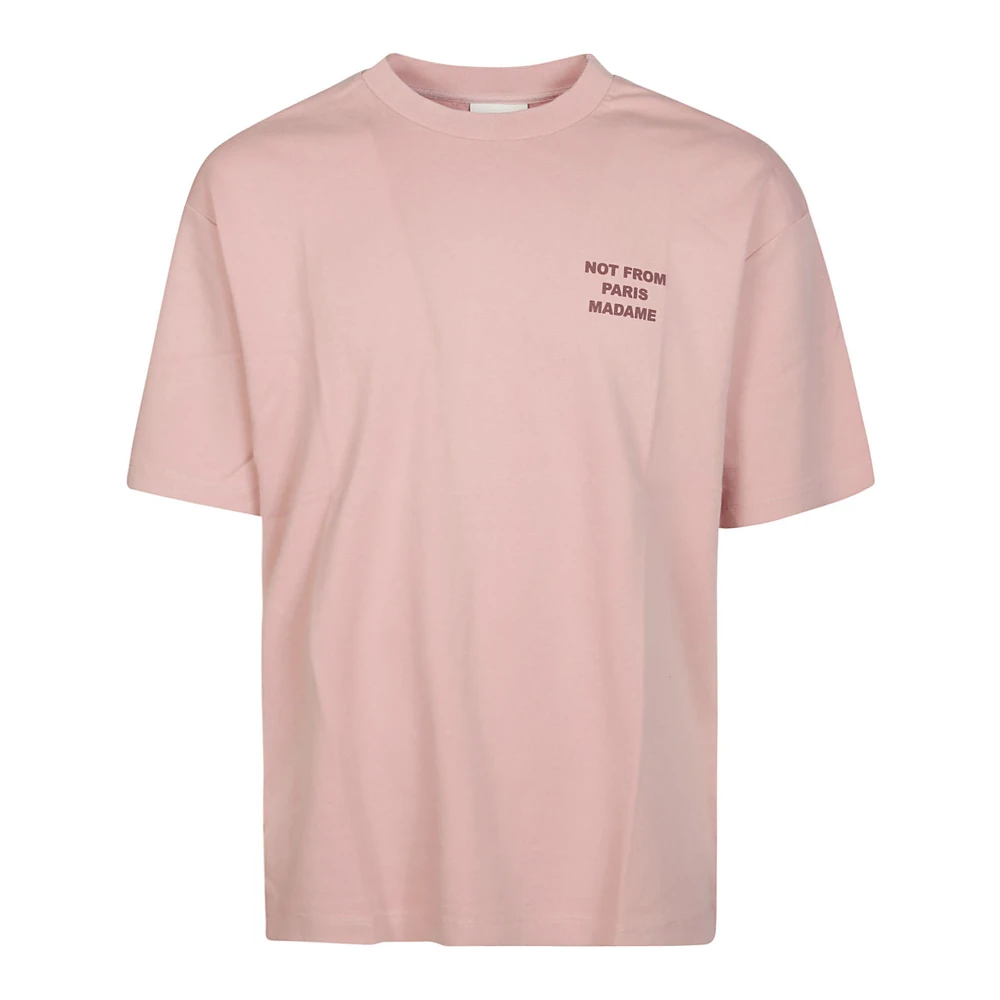 Drole de Monsieur Logo Achterkant T-Shirt Pink Heren