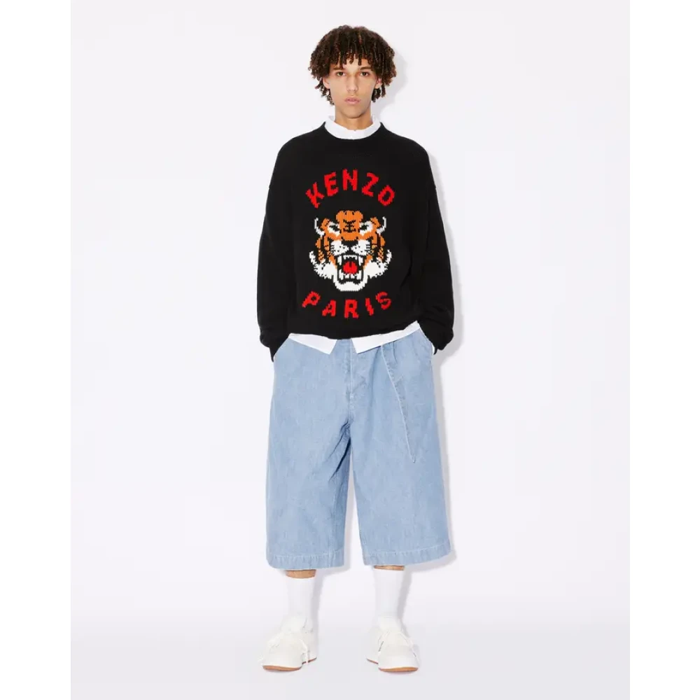 Kenzo Round-neck Knitwear Black Heren