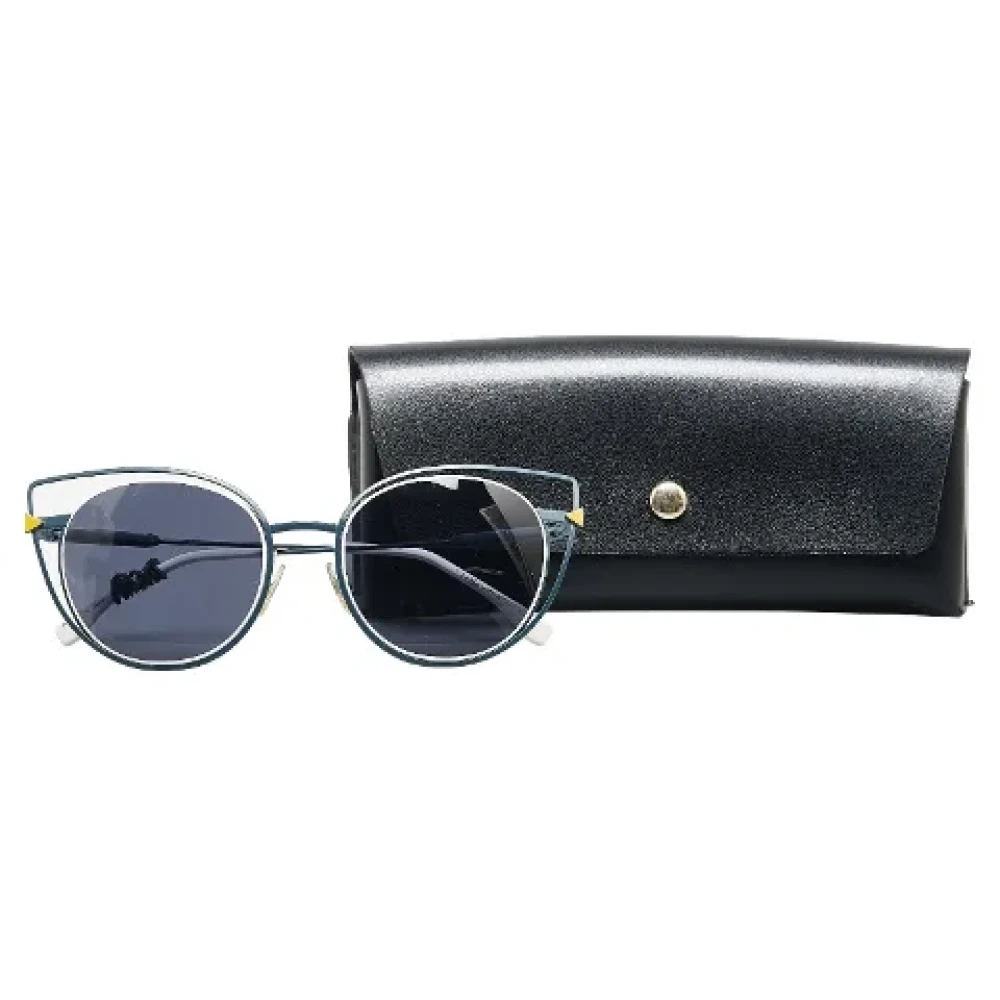 Fendi Vintage Pre-owned Plastic sunglasses Blue Dames