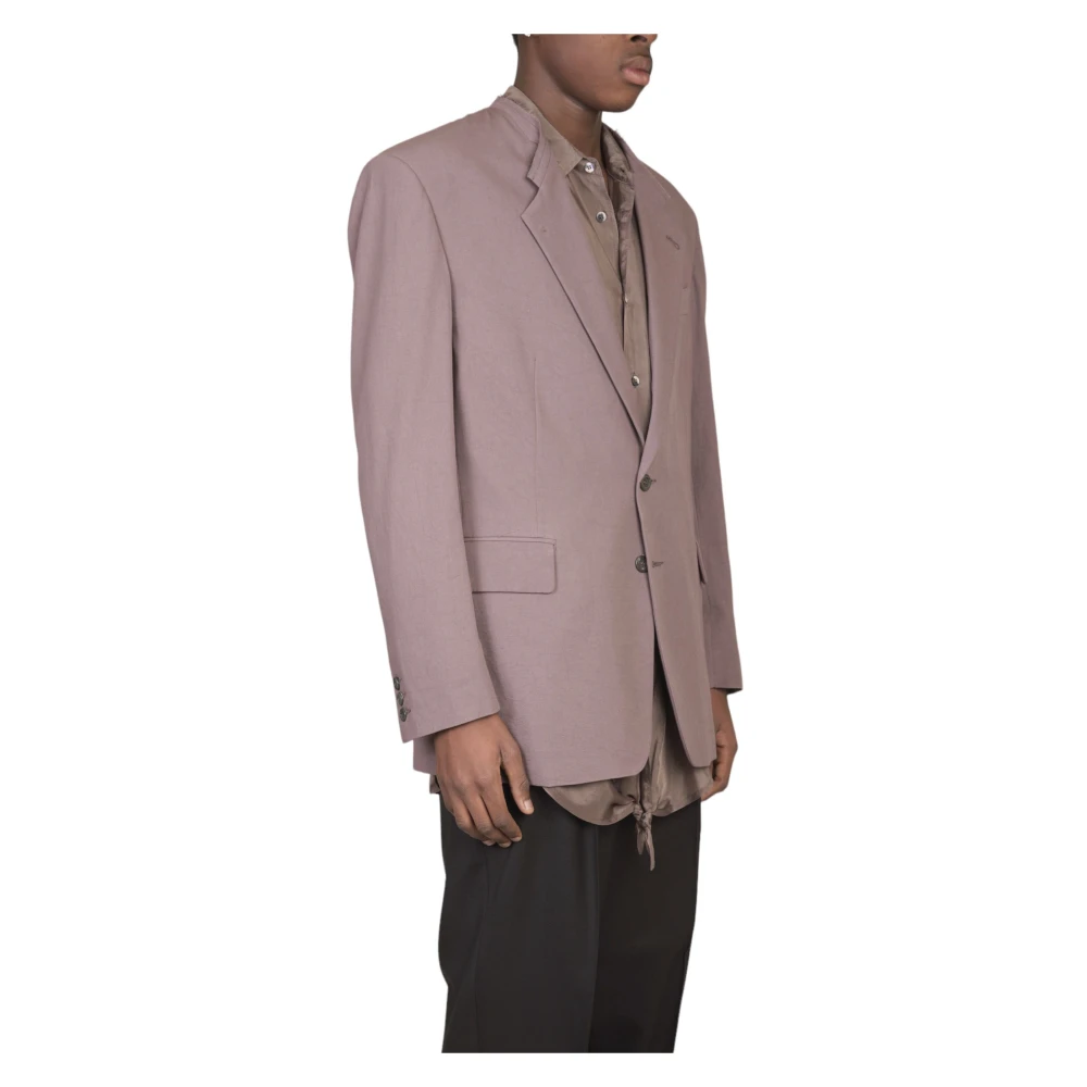 Magliano Raw Neck Blazer in 07 Purple Heren