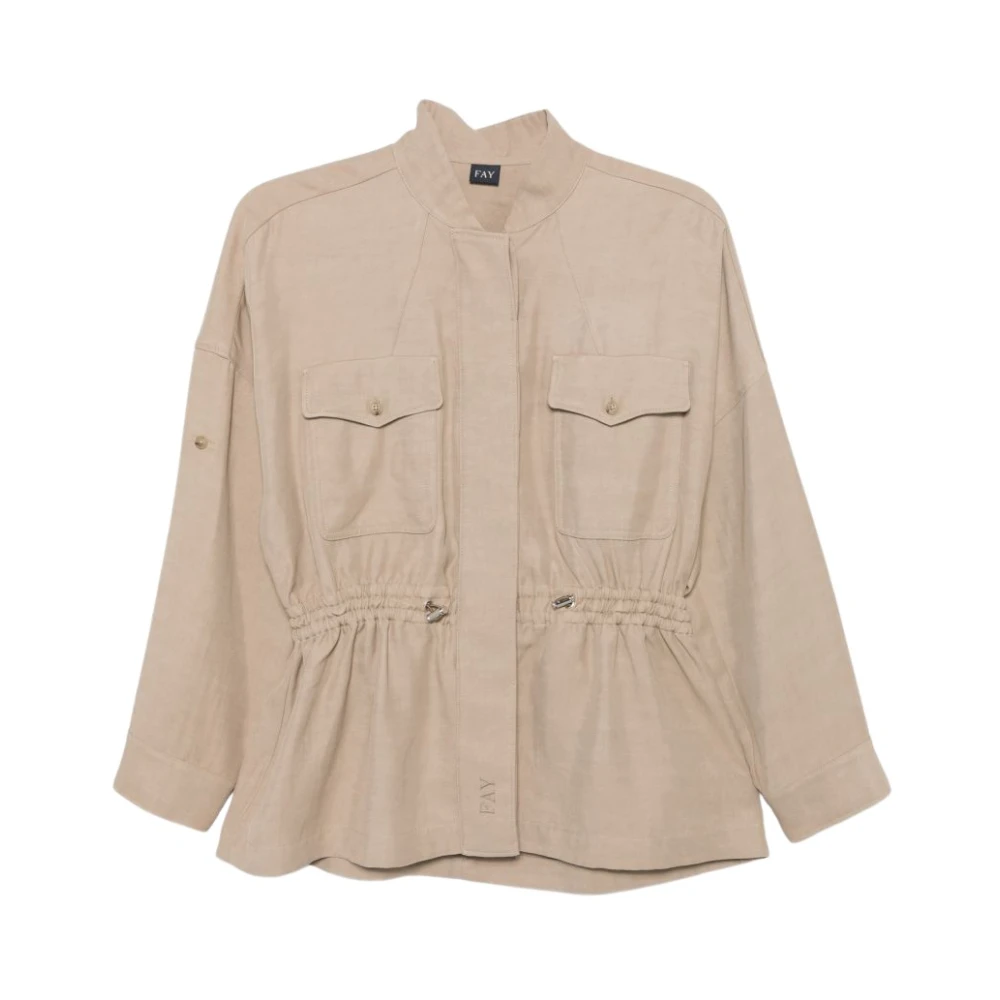 Fay Mujer Beige Chaquetas, Talla: M