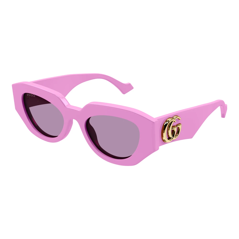 Gucci Women's Pink Sunglasses, 51 Mm, Geometric Cat-Eye Sunglasses