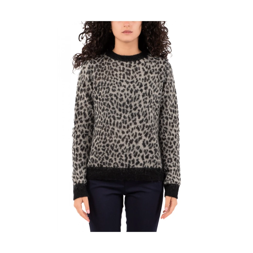 Max Mara Studio Elegante Studio Gebreide Top Gray Dames