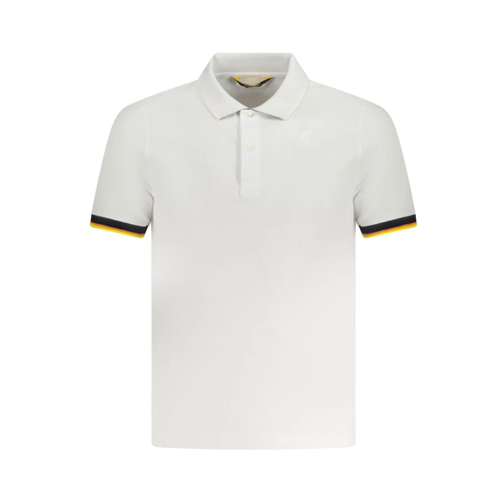 K-Way Men's White Short Sleeve Polo - Polo Shirts - 2XL - Tops