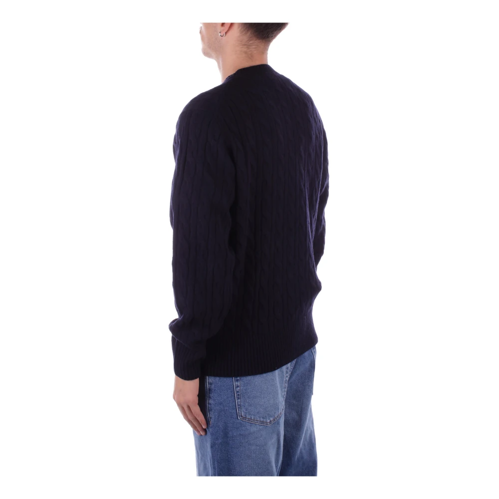 Lacoste Blauwe Logo Sweater Regular Fit Blue Heren