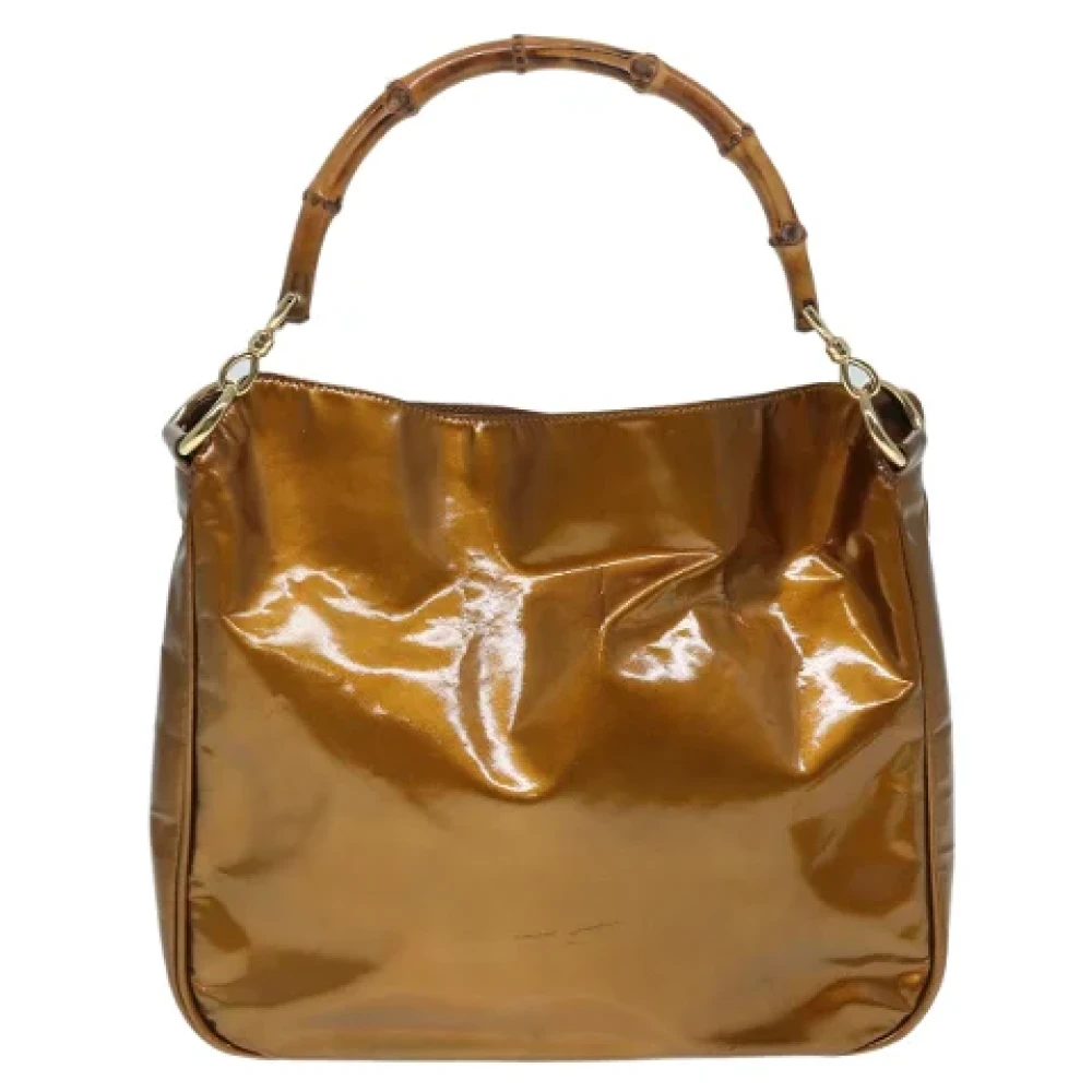 Gucci Vintage Pre-owned Leather handbags Brown Dames