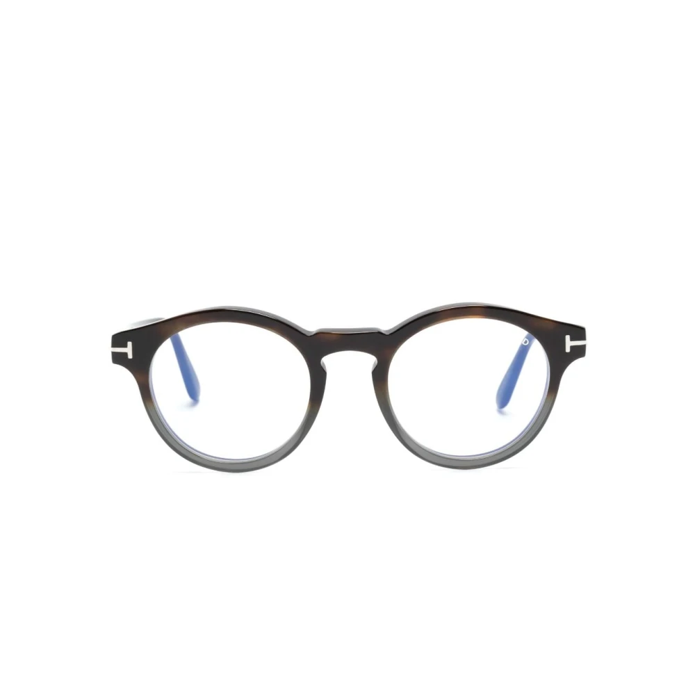 Tom Ford Bruin Havana Optisch Montuur veelzijdig en stijlvol Brown Heren