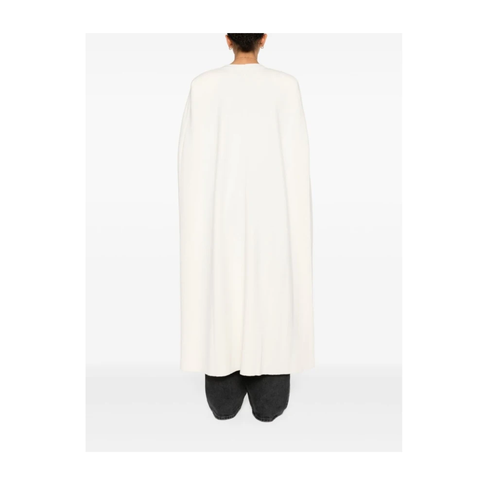 Gabriela Hearst Stijlvolle Finola Poncho in Ivoor Beige Dames