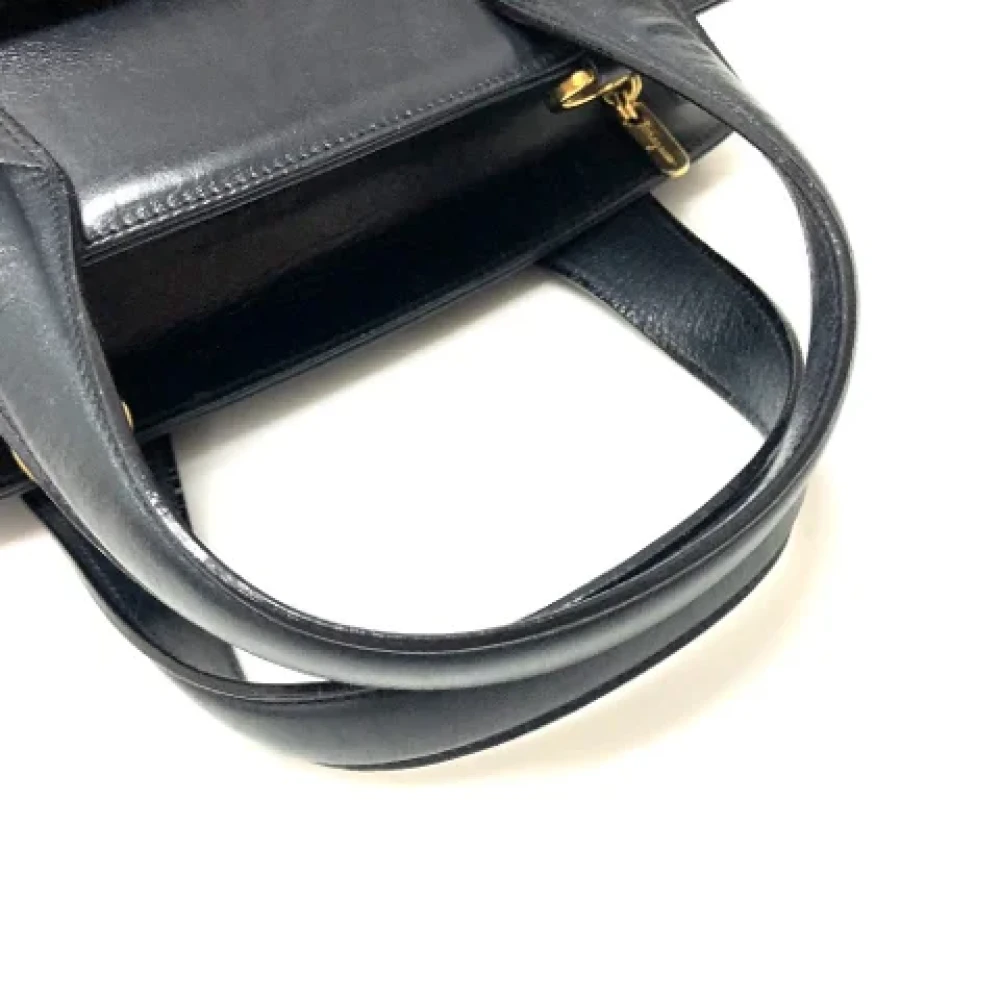 Salvatore Ferragamo Pre-owned Leather handbags Blue Dames