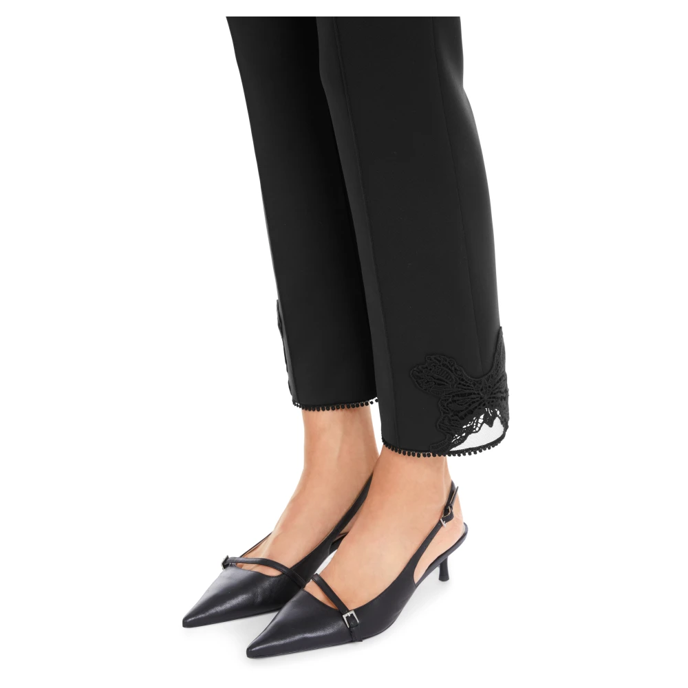 Marc Cain Frederica Scubajersey Vlinderdetail Broek Black Dames