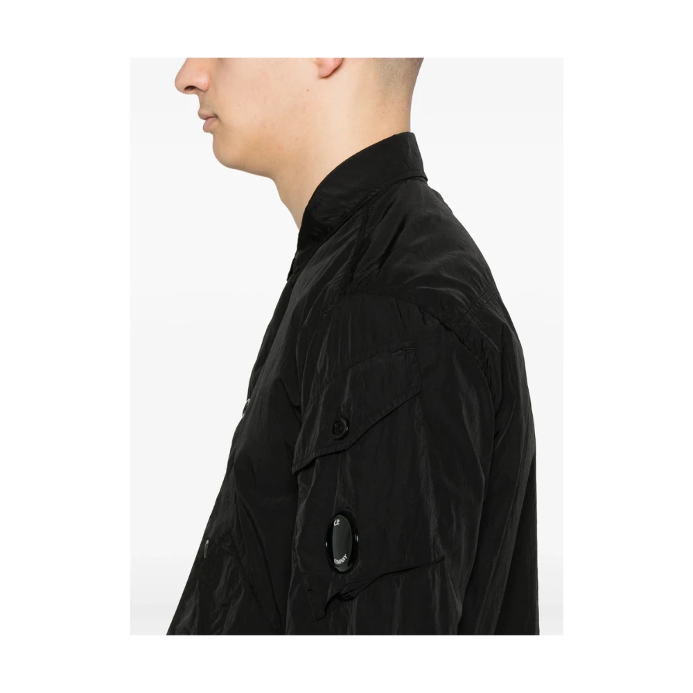 C.P. Company Zwarte Utility Shirt met Zakken Black Heren