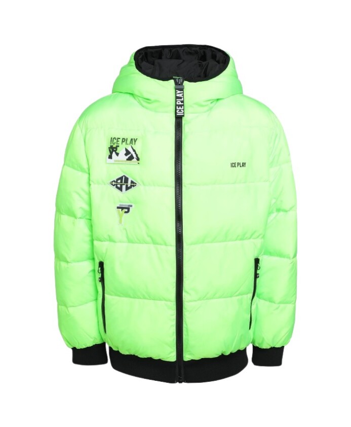 doudoune-homme-vert-fluo