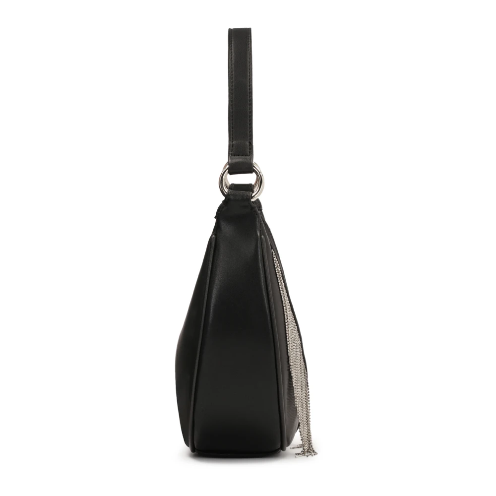 Kazar Studio Kleine schoudertas met metalen kwastjes Black Dames