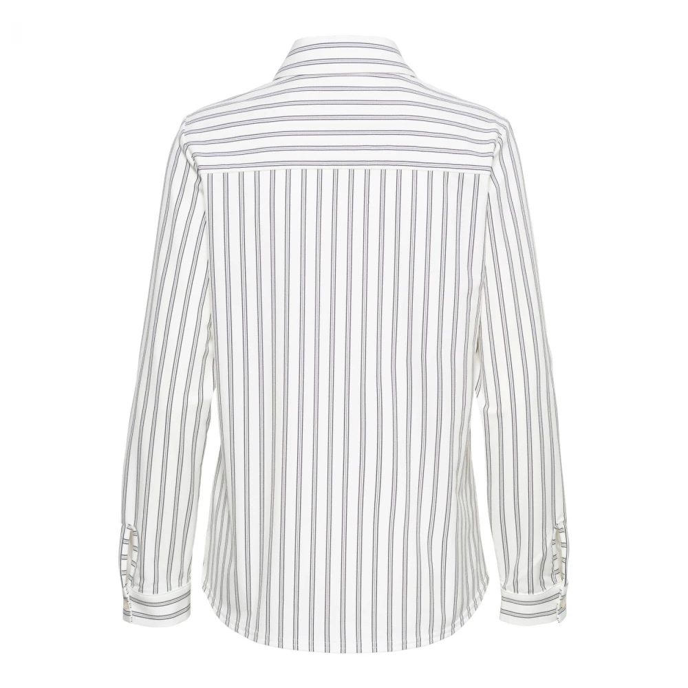 &Co Woman Overhemd met lange mouwen effen kleur White Dames