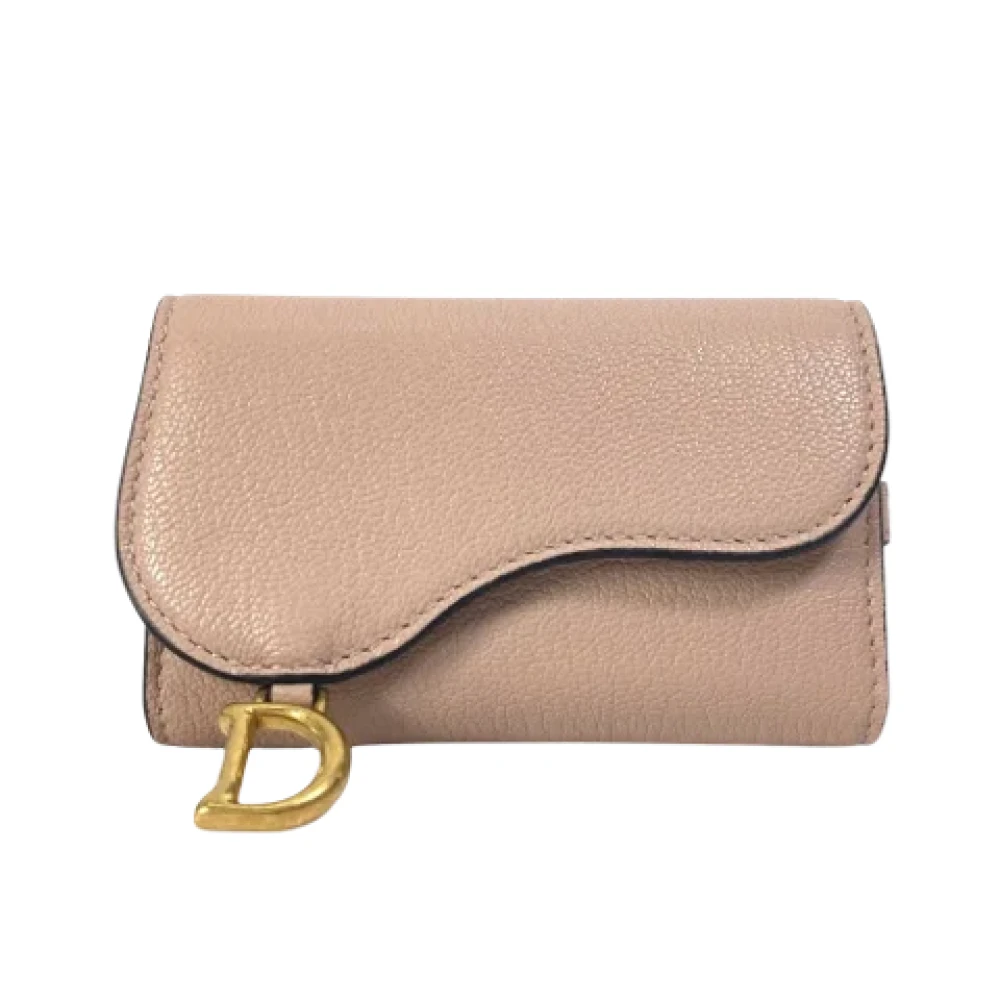 Dior Vintage Pre-owned Leather key-holders Pink Dames