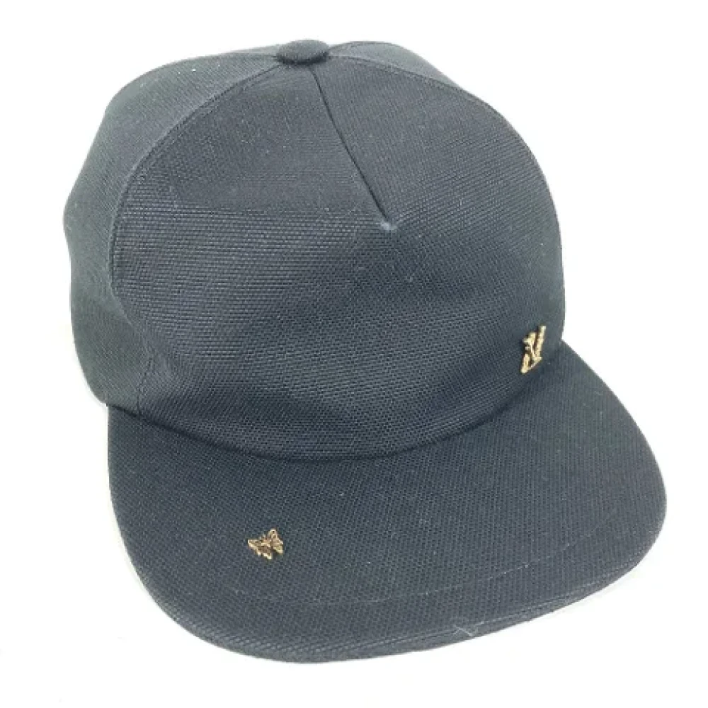 Louis Vuitton Vintage Pre-owned Cotton hats Black Dames