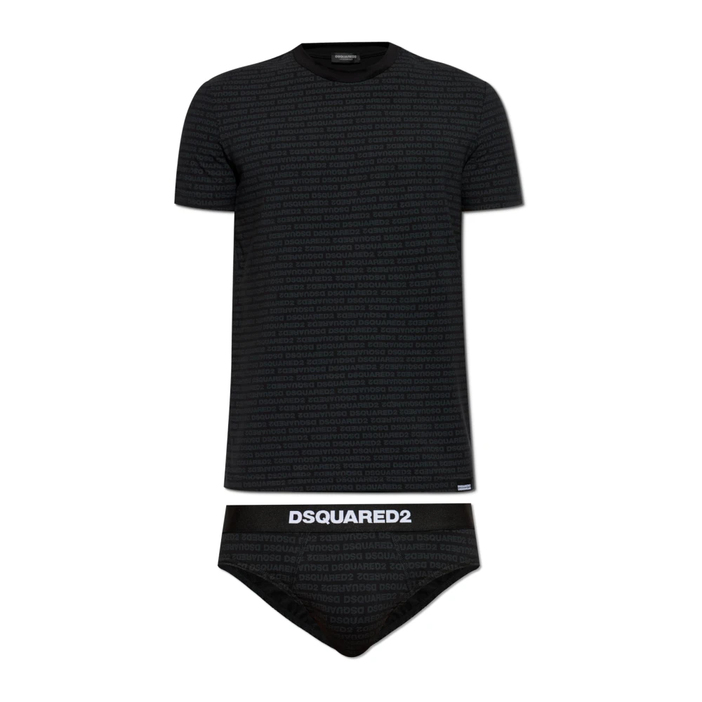 Dsquared2 Casual Katoenen T-Shirt Black Heren