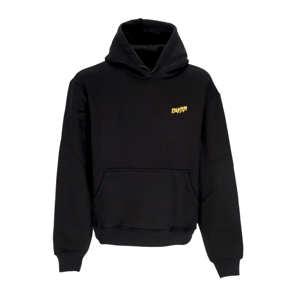 Dolly Noire Men's Black Hoodies, Xl, Knight Hoodie With Kangaroo Pocket