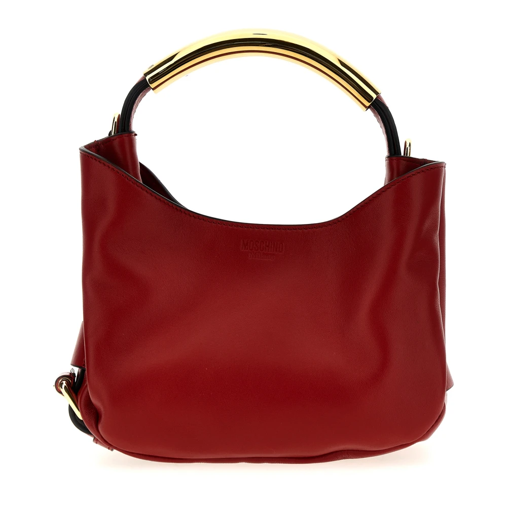 Moschino Vrouw Rood Tassen Dames, One Size, Katoen, Handle Me Bag Small