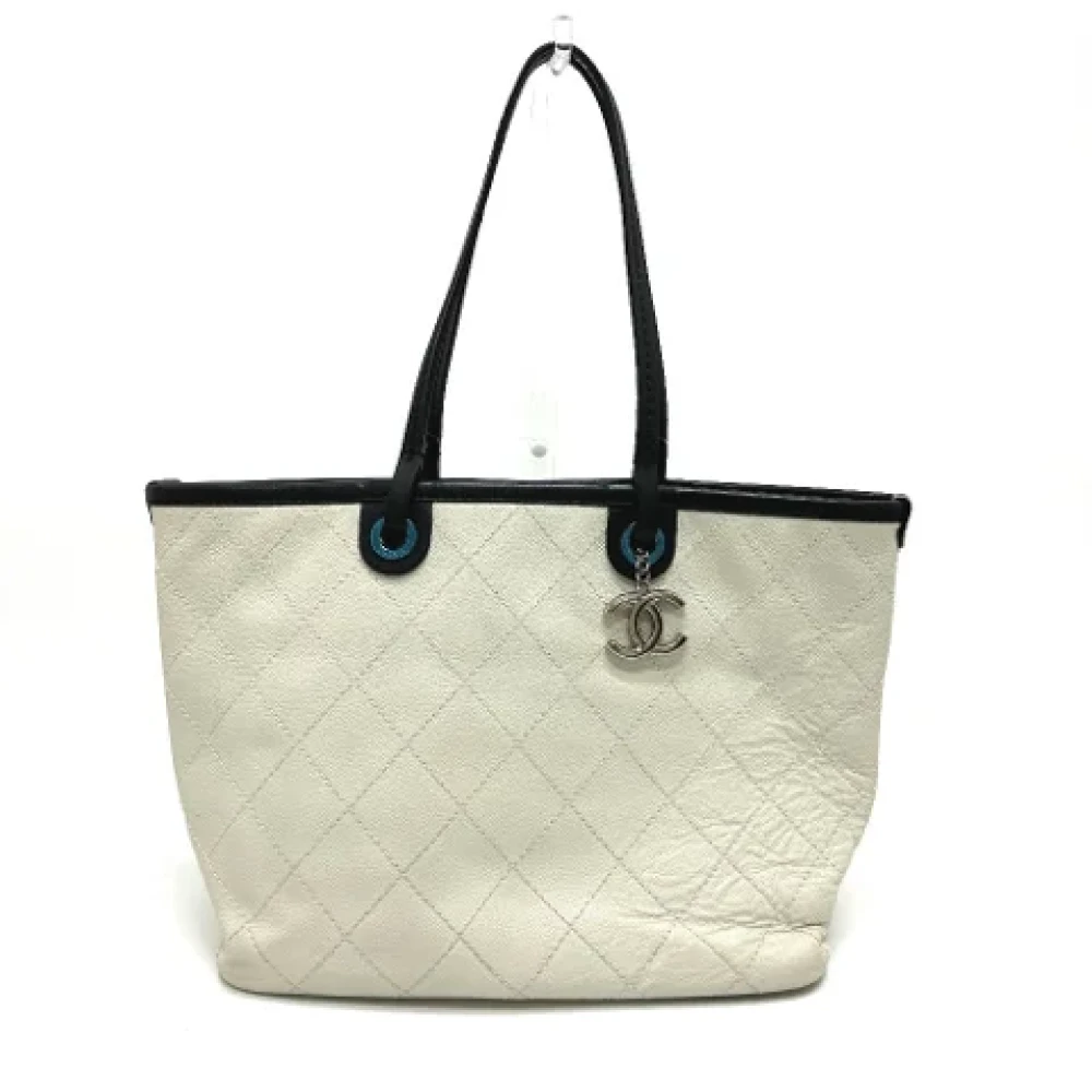 Chanel Vintage Pre-owned Leather chanel-bags White Dames