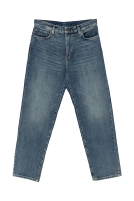 Relaxed Fit Straight Leg Denim Jeans