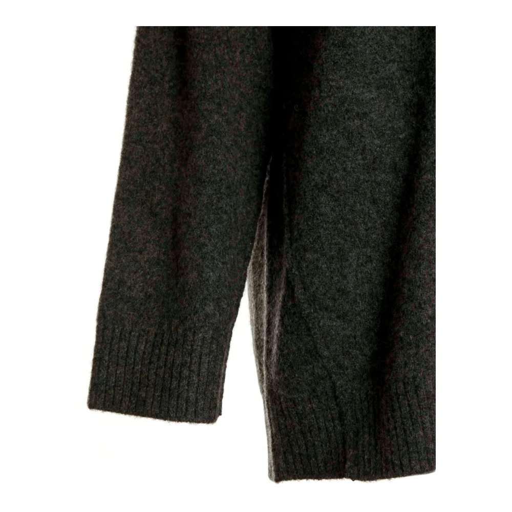 Samsøe Oversized Vest met V-hals Gray Dames