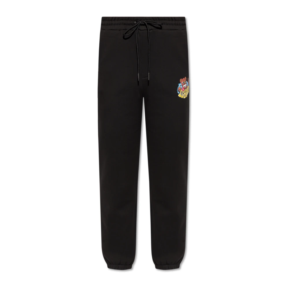 Iceberg Zwarte Jersey Broek met Elastische Tailleband Black Heren