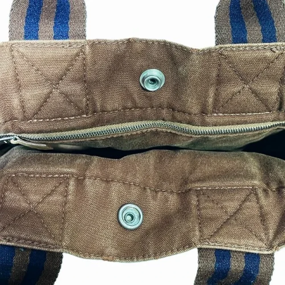 Hermès Vintage Pre-owned Canvas handbags Brown Dames
