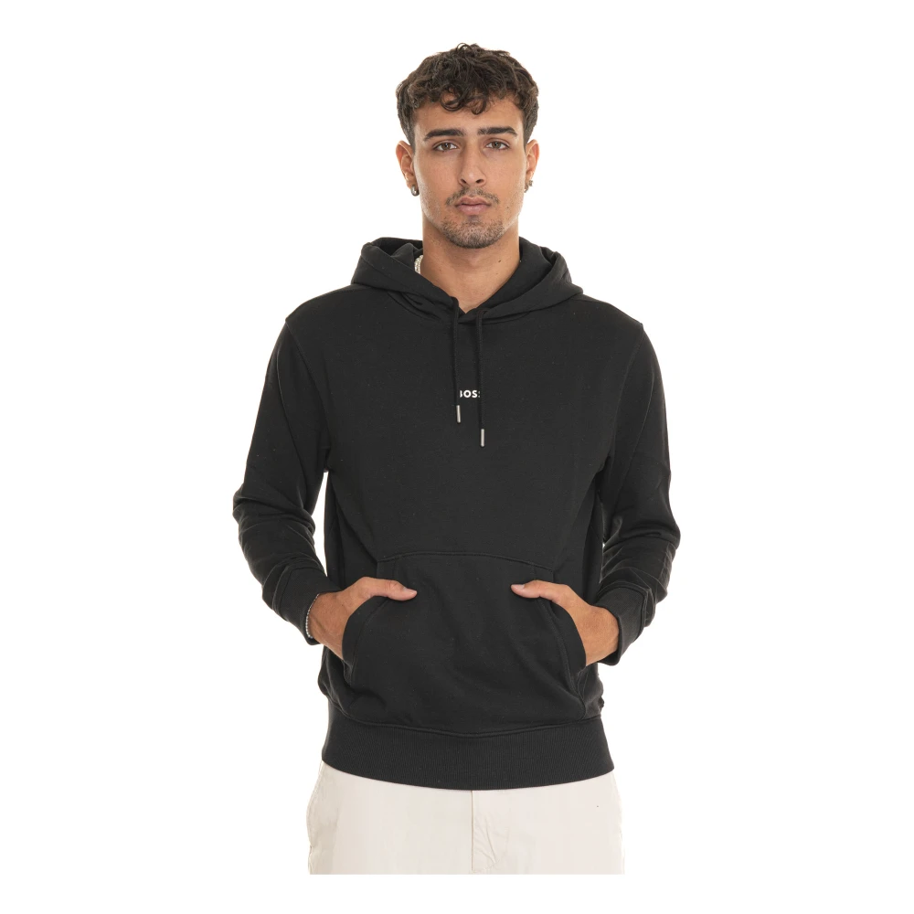 Boss Stijlvolle Sweatshirt voor Alledaags Gebruik Black Heren