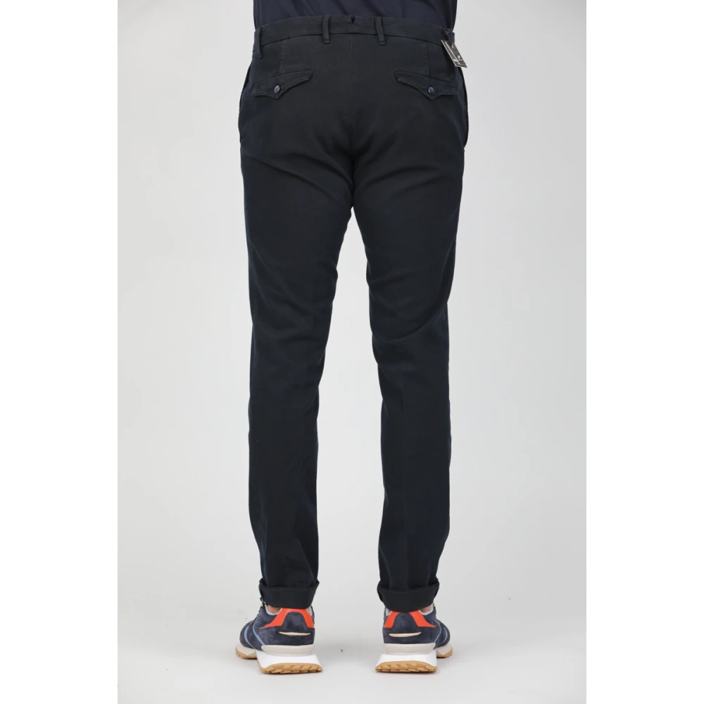 Mason's Diagonale Stof New York City Broek Blue Heren