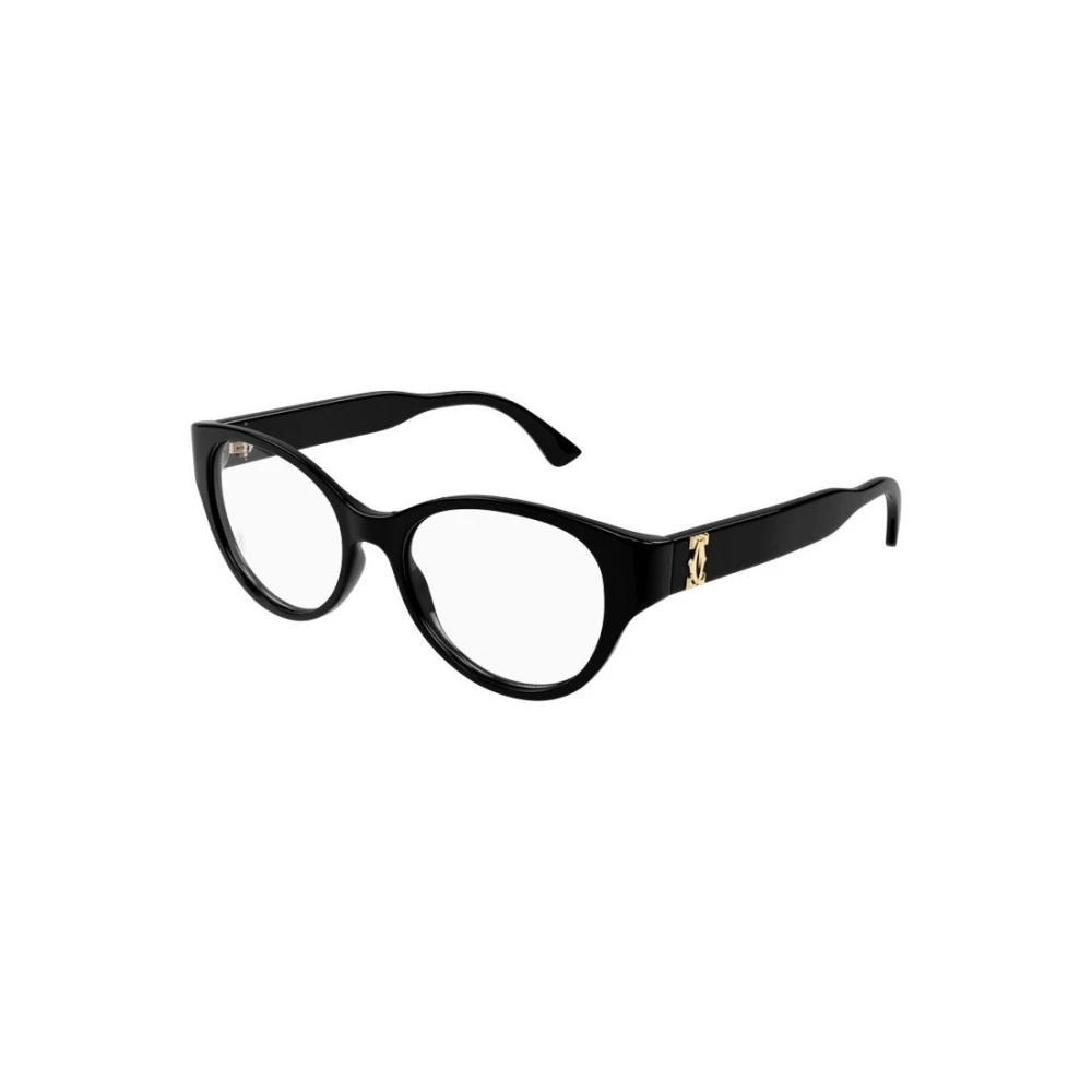 Cartier Black Glasses, Unisex, 53 Mm, Authentic Glasses With Top-Notch Service