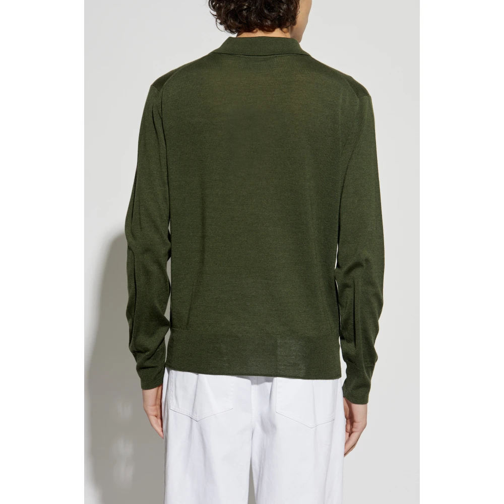 Ami Paris Wol wollen polotrui Green Heren