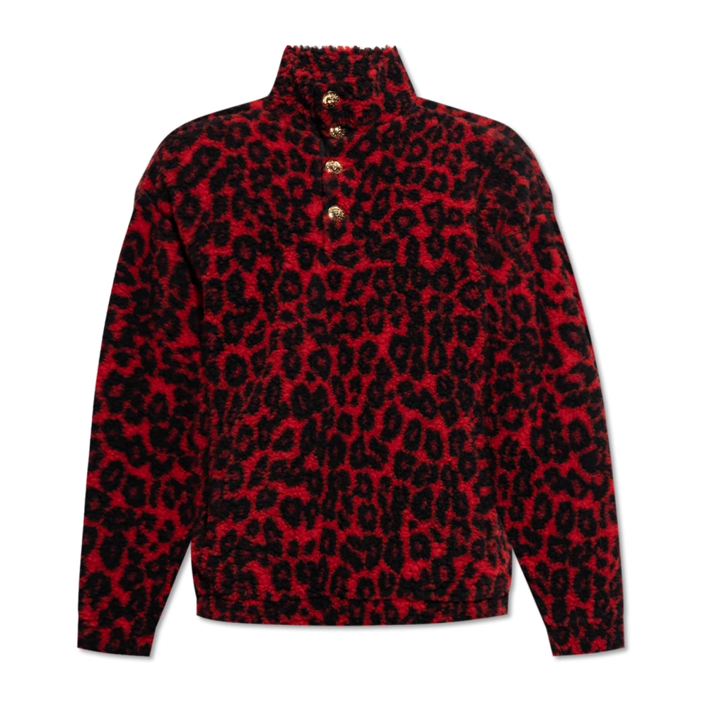 Alexander mcqueen Dierenprint Sweatshirt Red Heren